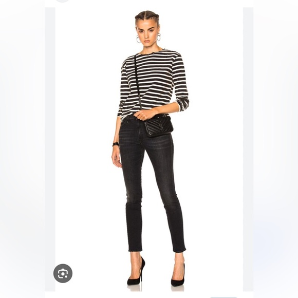 R13 Denim - R13 High Rise Skinny Black Jeans